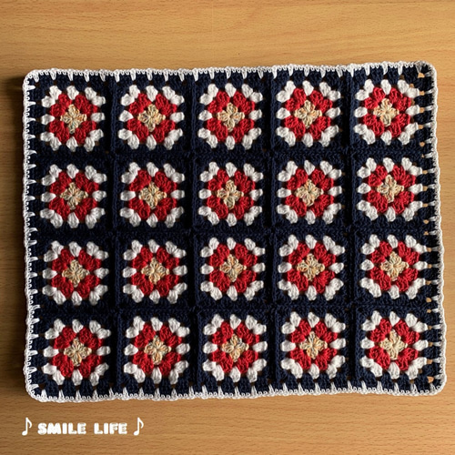 (116)グラニースクエア☆赤 ピンク系153角☆こたつにも☆匿名発送☆ モチーフ編み グラニースクエア パステル+ピンク その他