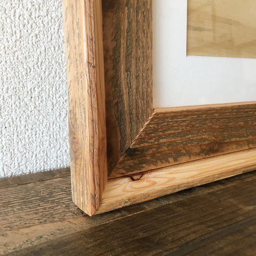 受注製作｜ウッドフレーム／レコード】パレット材の再利用｜古材