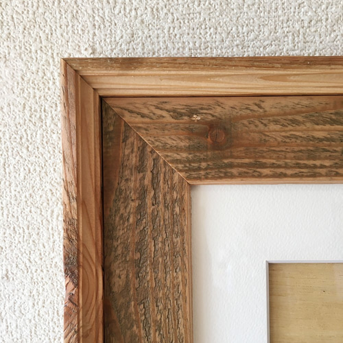 受注製作｜ウッドフレーム／レコード】パレット材の再利用｜古材