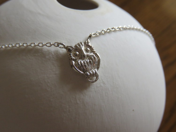 ふくろう　ネックレス　owl　necklace　silver925/K10/K18 3枚目の画像