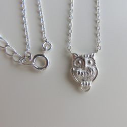 ふくろう　ネックレス　owl　necklace　silver925/K10/K18 8枚目の画像