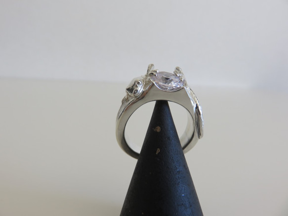 Nihonyamori Ring Iemori&#39;s ring silver925 爬行動物愛好者 吉祥和幸運符 [定做] 第5張的照片