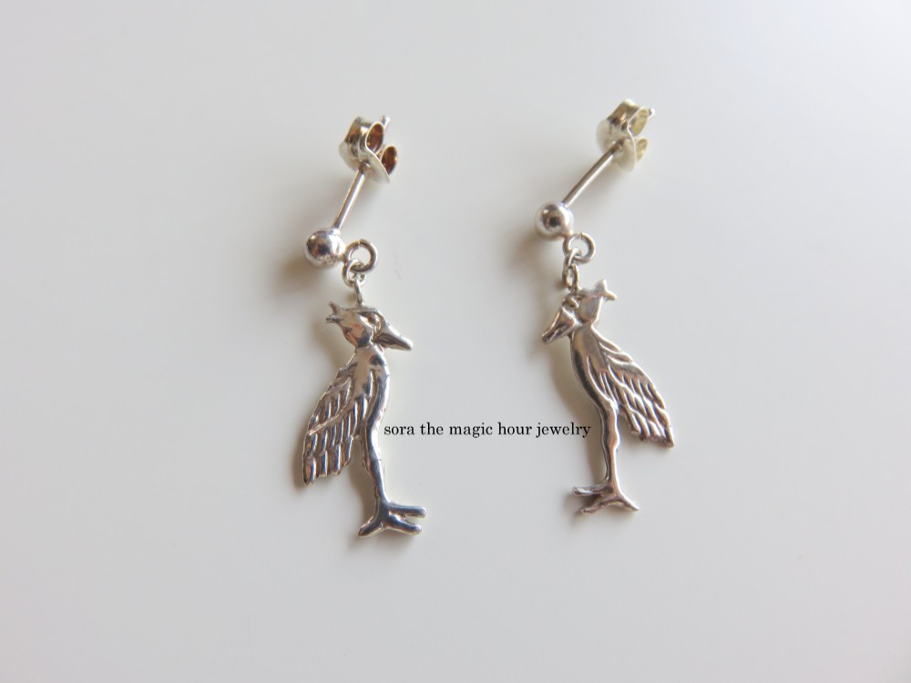 ハシビロコウ　ゆれるポストピアス（ｓ）　Shoebill　リアルなハシビロコウ好きさんへ