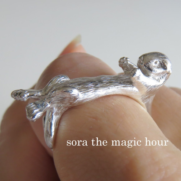 Puka Puka Sea Otters Free Ring Volumey 銀飾品戒指sora the magic