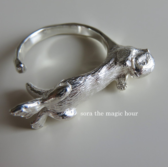 Puka Puka Sea Otters Free Ring Volumey 銀飾品 第8張的照片