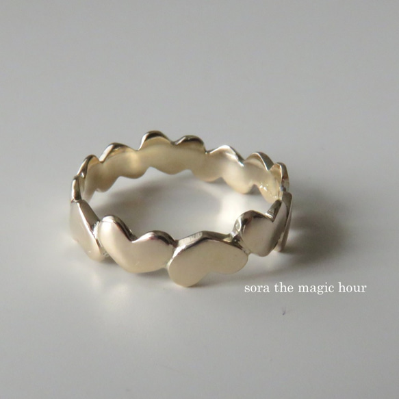 K18 金心 ♥ 小指戒指 隨身配戴的金戒指 日常使用的首飾 第4張的照片