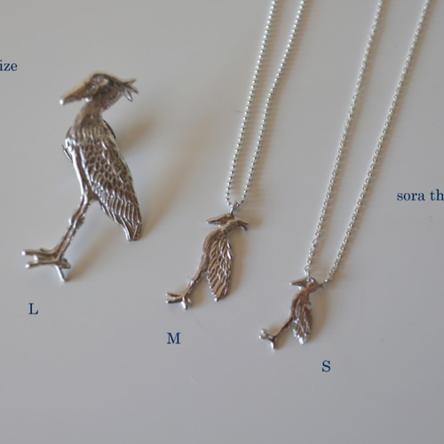 ハシビロコウ ネックレス(L) Shoebill necklace リアルで大人 ハシビロコウ ネックレス(L) Shoebill necklace リアルで大人