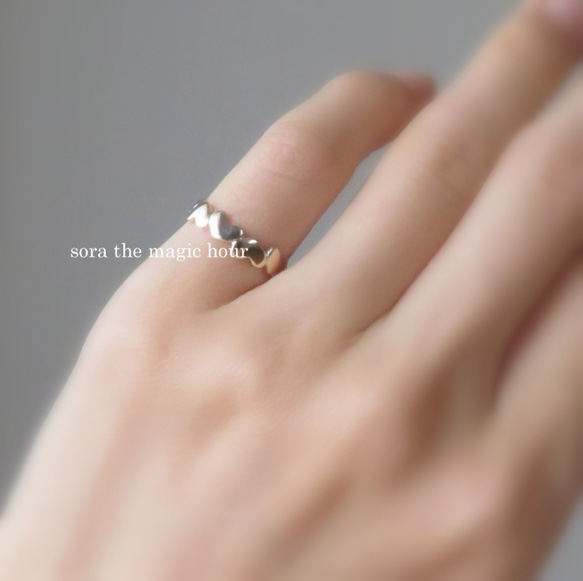 心型戒指 ♥ 小指戒指 日常使用的銀飾品 [訂製] 第7張的照片
