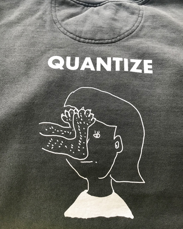 ・ラスト・QUANTIZE イラストガーメントダイスウェット XL ペッパー 3枚目の画像