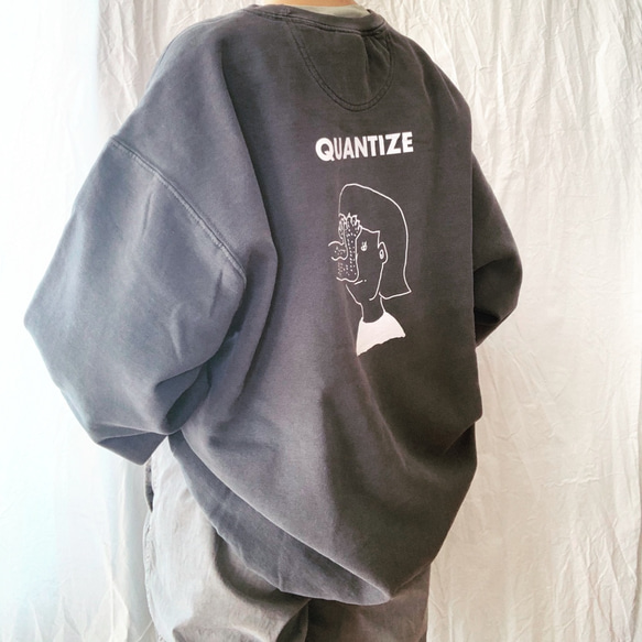 ・ラスト・QUANTIZE イラストガーメントダイスウェット XL ペッパー 5枚目の画像