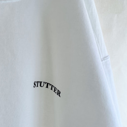 ・ラスト・STUTTERイラストガーメントダイスウェット XL ホワイト 3枚目の画像