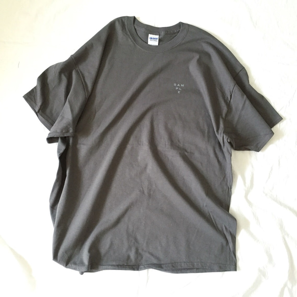 サンプル　2XL  T チャコール 1枚目の画像