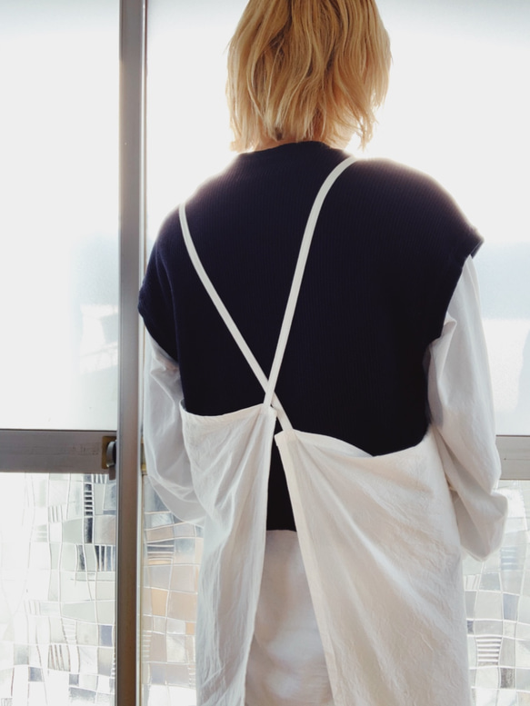 ・ 定做 ・ Hosohimo Apron White（預計完成時間：4 月初） 第6張的照片