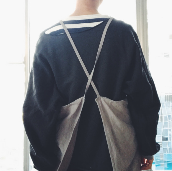 ・ 定做 ・ Hosohimo Apron Grey（預計完成時間：4 月初） 第2張的照片