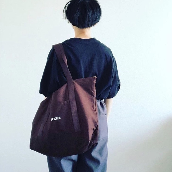 「数量限定ハンドメイド2019」NICHE BAG 50　ココア ラスト1 3枚目の画像