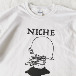 NICHE イラストT XL ホワイト(ラスト1) 2枚目の画像