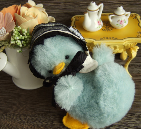 アヒルのぬいぐるみ（水色） その他人形 SCI-beans 通販 515934