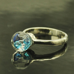 Bijou Glass Ring S Blue Color 第2張的照片