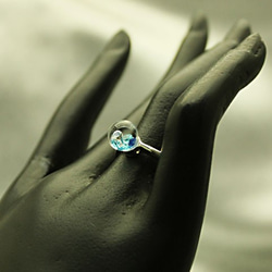 Bijou Glass Ring S Blue Color 第4張的照片