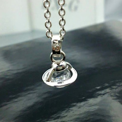 宇宙に浮かぶサターン　Saturn Baby Pendant Clear Color 5枚目の画像