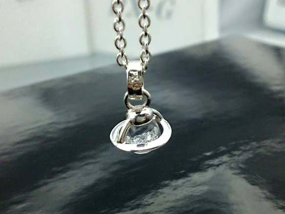 宇宙に浮かぶサターン　Saturn Baby Pendant Clear Color 5枚目の画像