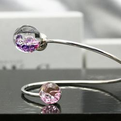 Spiral Bijou Bangle L Purple&Rosepink Color 1枚目の画像