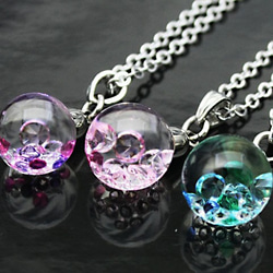 Bijou glass Ball Pendant 紫紅色 限定特別價格 第5張的照片