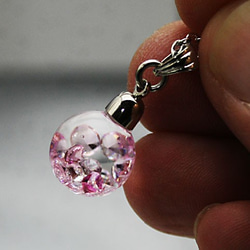 Bijou glass Ball Pendant 玫瑰粉紅・紅色 限定特別價格 第2張的照片
