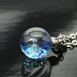 Bijou glass Ball Pendant ブルーカラー 限定特別価格 1枚目の画像