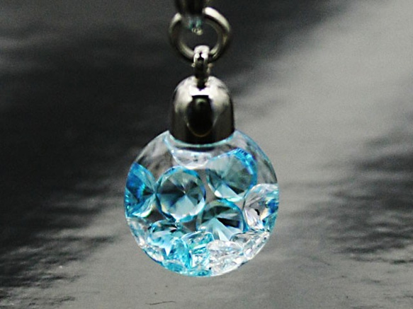 Bijou glass Ball Pendant アイスブルーカラー 限定特別価格 1枚目の画像