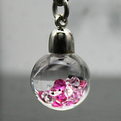 Bijou glass Ball Pendant レッドカラー 限定特別価格 1枚目の画像