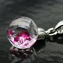 Bijou glass Ball Pendant レッドカラー 限定特別価格 3枚目の画像