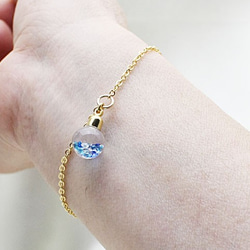 Bijou glass Ball Bracelet ブルー系カラー 4枚目の画像