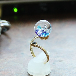 K18YG新作Bijou glass Ball Ring 3枚目の画像