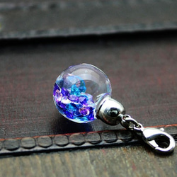 新作Bijou glass Ball Pendant L 冰藍系紫色 第2張的照片