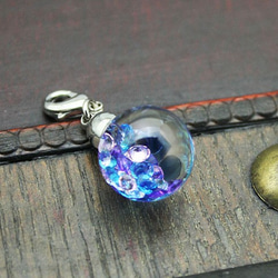 新作Bijou glass Ball Pendant L 冰藍系紫色 第8張的照片