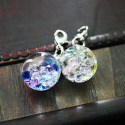 新作Bijou glass Ball Pendant L 冰藍系紫色 第9張的照片