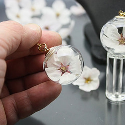 Flower glass Ball Pendant ～桜～ 8枚目の画像