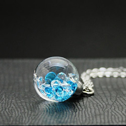 Bijou glass Ball Pendant L ウルトラマリンブルーカラー　送料無料 3枚目の画像