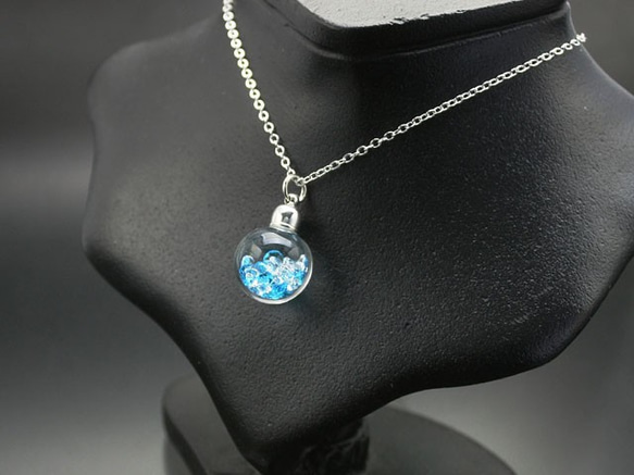 Bijou glass Ball Pendant L ウルトラマリンブルーカラー　送料無料 6枚目の画像