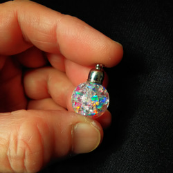 Bijou玻璃球L文胸頭鑰匙扣Clear Stone Opal＆Opal Powder 第4張的照片