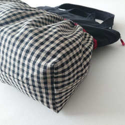 gingham check balloon 2way bag 7枚目の画像