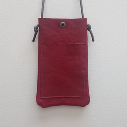 annco leather mobile case [red] 3枚目の画像