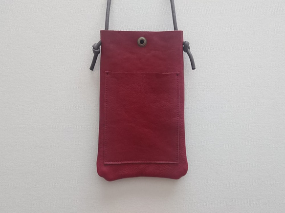 annco leather mobile case [red] 3枚目の画像