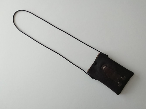 annco leather mobile case L [black] 6枚目の画像