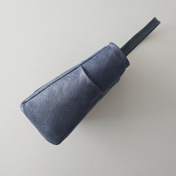 annco emboss leather onehandle bag (blue) 4枚目の画像