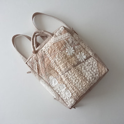 beige random ribbon daypack 4枚目の画像