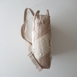 beige random ribbon daypack 5枚目の画像