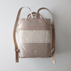 beige random ribbon daypack 9枚目の画像