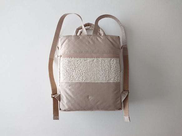 beige random ribbon daypack 9枚目の画像